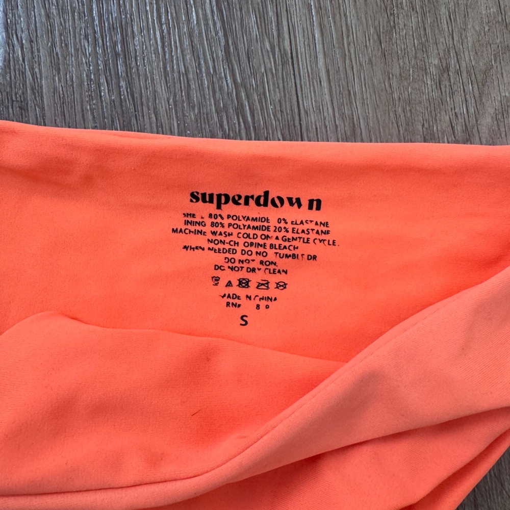 Super Down Orange Bikini Set Small - image 4